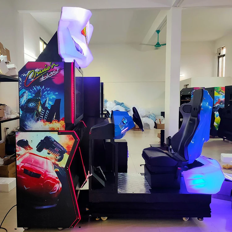 Colorfulsky Dynamic Speed Fly Car racing simulator game coin pusher video race machine for sale