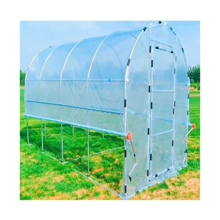 
China Big Factory Good Price arc tunnel greenhouse gothic mushroom 8*3m Poly Tunnel Greenhous 