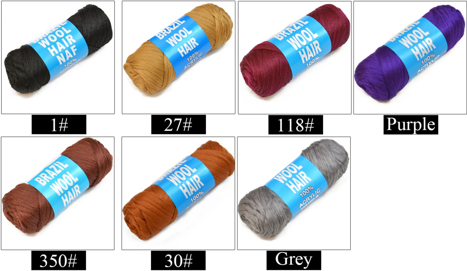 High Quality 100%Acrylic Brazilian Wool Hair Yarn For Dreadlocks