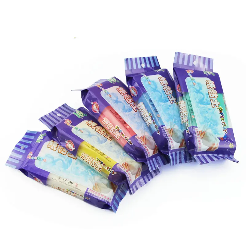 Бумажная глина для студентов, белый клей, Сливочная грязь, материал ручной работы, крем-глина, цветной пластилин