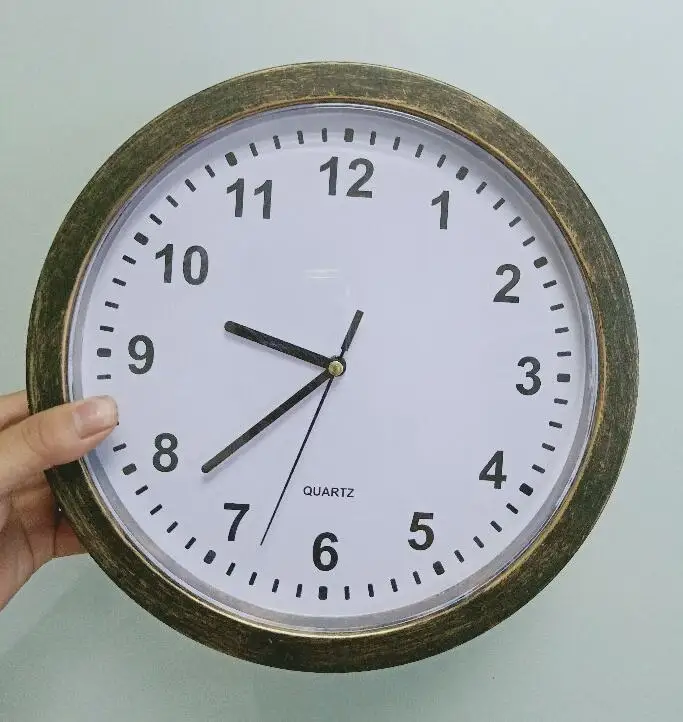 Clock Safe  10 Inch Battery Operated Analog Clock with Hidden Wall Safe for Jewelry, Cash, Valuables