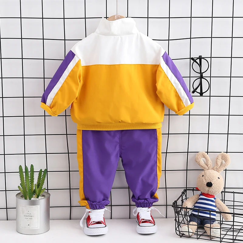 
2020 fashion kids cloths long sleeve double English stitching print kids spring and autumn girls clothes baby clothes girl 