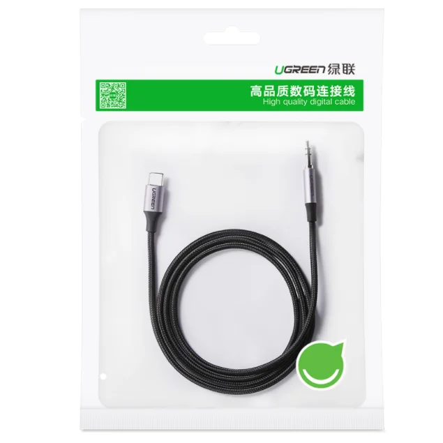 Аудиоадаптер UGREEN с USB C на 3 5 мм Hi-Fi стерео Тип Aux шнур для наушников автомобильный вспомогательный