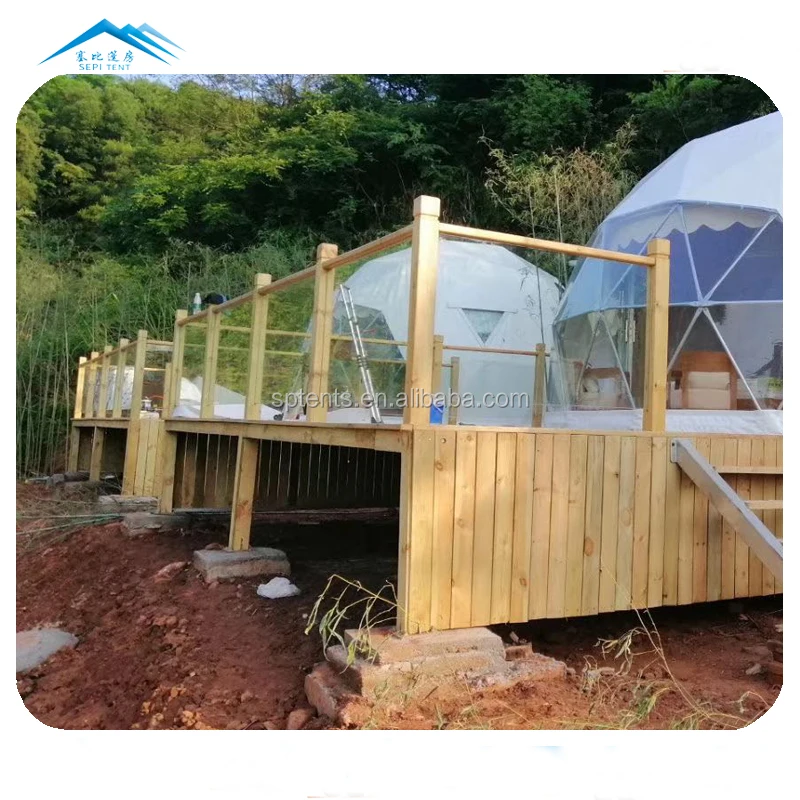 Factory supply garden igloo PVC geodesic dome for resort hotel tent