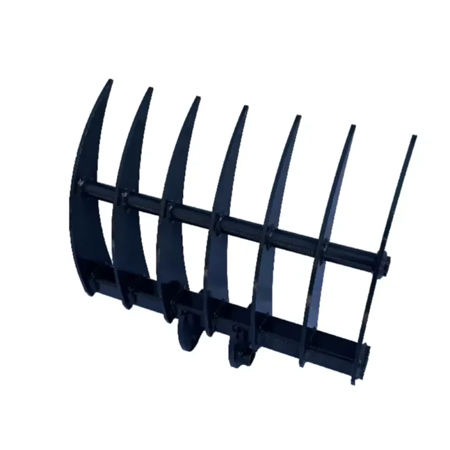 Chuangxin mini excavator accessories rake farm tools rake.