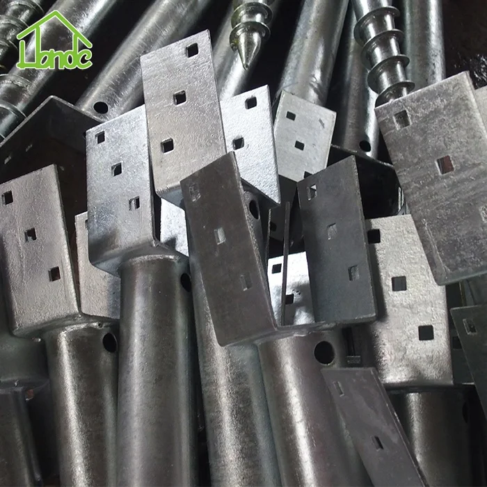 No Dig Ground Anchor DIY Screw in Post Stake for 4x4 Post