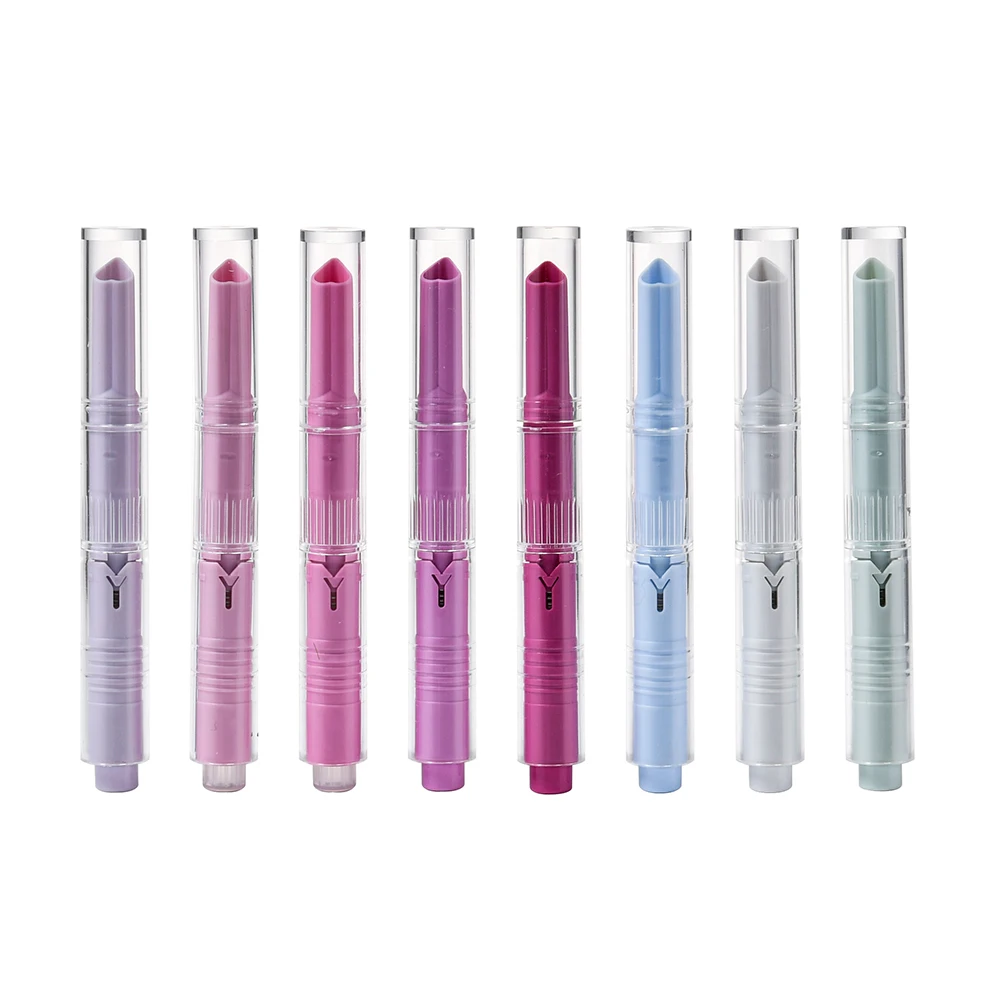 Luxury empty lipstick tube container 2ml press type makeup plastic Lip Balm cute lipstick tubes