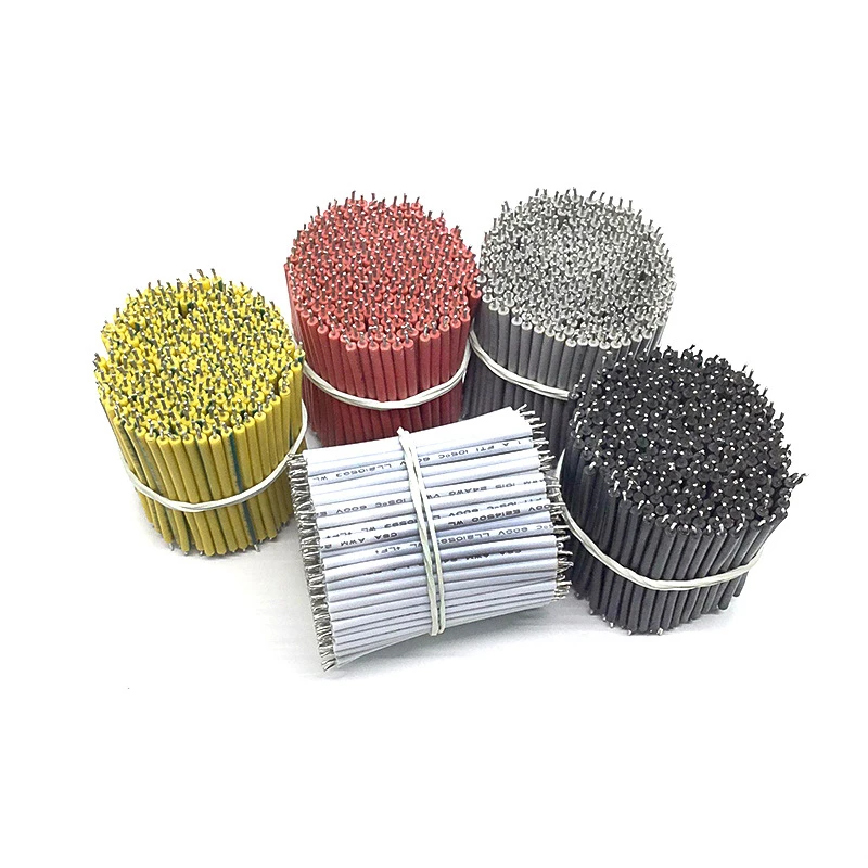 UL1015 high temperature pvc jacket electrical cable wire precut wire both end tinned for Wire to board connection