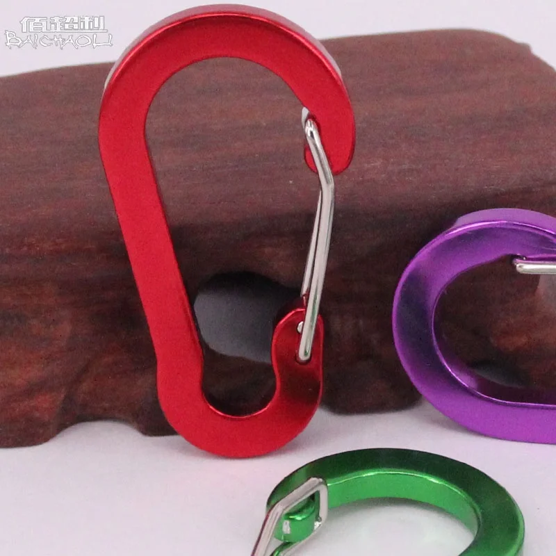
5 gourd aluminum alloy flat carabiner hooks 