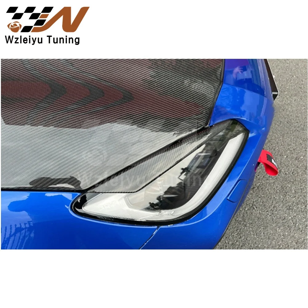 NB Style Carbon Fiber Headlights Cover Fit For Toyota GR86 Subaru BRZ ZD8 ZN8 22-23 High Quality Fitment