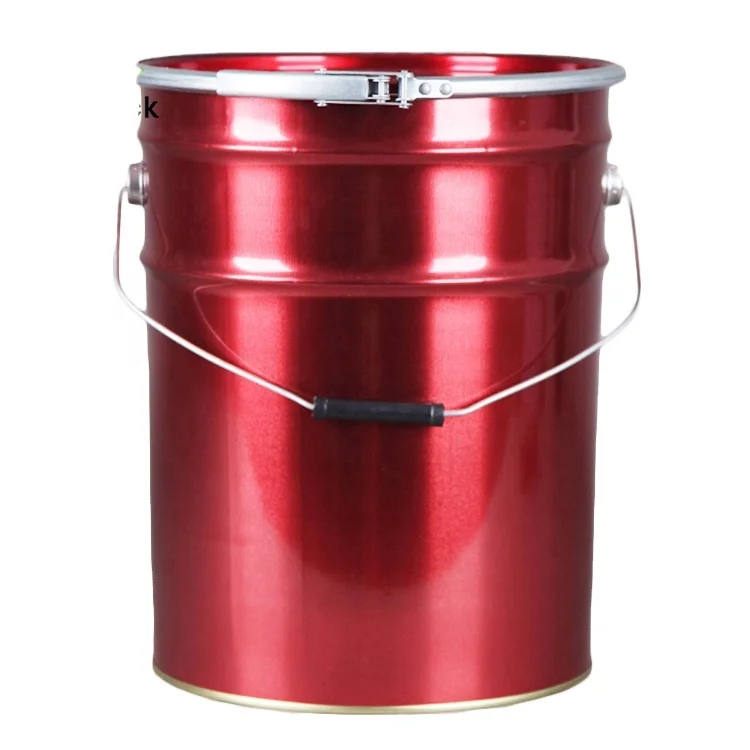 
18L 20l metal tin paint bucket with lid UN rated 