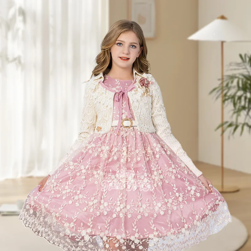 Factory Direct Sale Children Girls Beautiful Party Dresses High Fashion Girl Princess Dress