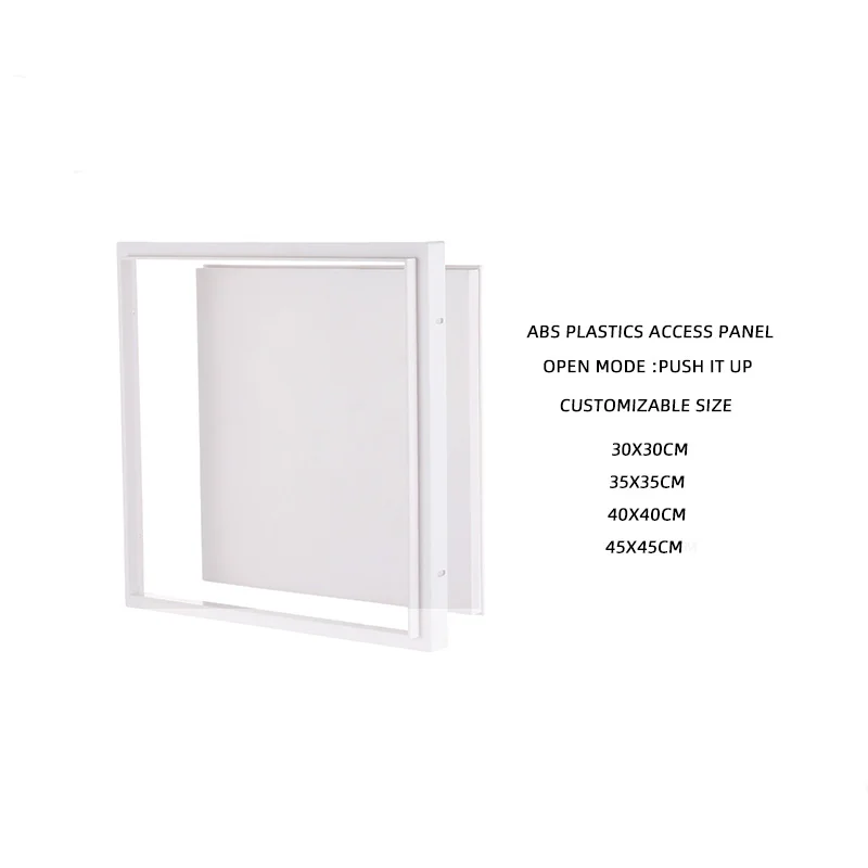 Standard Sizes Access Hatch Lock Plastic White Access Panel Door For Wall Ceiling Inspection