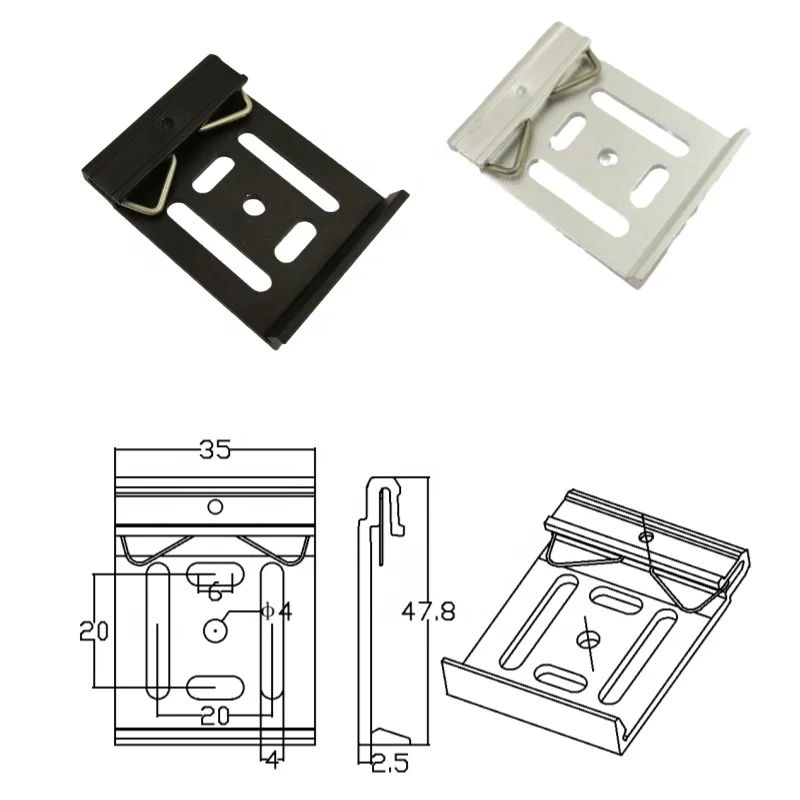 Aluminum alloy 35 wide and long hole metal guide rail buckle, guide rail hardware buckle, aluminum alloy guide rail buckle