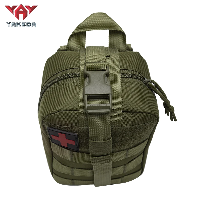 Yakeda First-Aids Kit Bags Tactical Gear Molle Buckle Tool Pouch Equipment Black Combat Training Tactical Bag Ifak