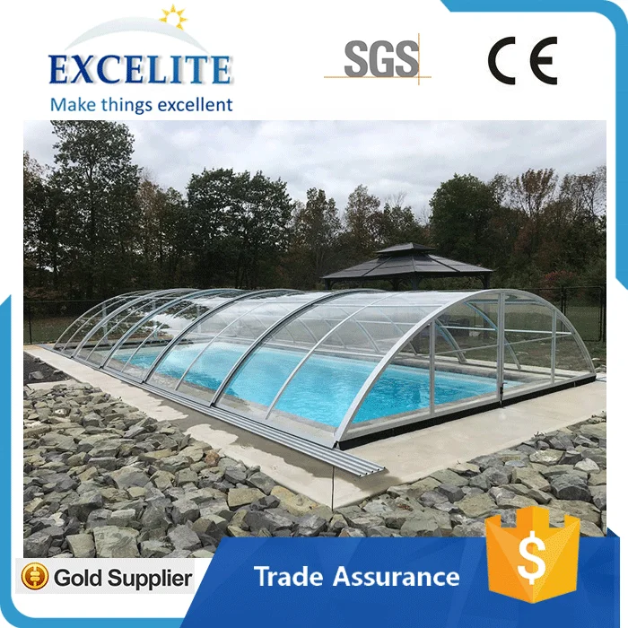 Aluminium Swimming Pool Roof Cover Telescopic