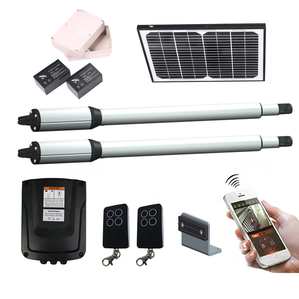 MPA200 Solar Powered Gate Motor Automatic Door Operator Dual Swing Gate Opener