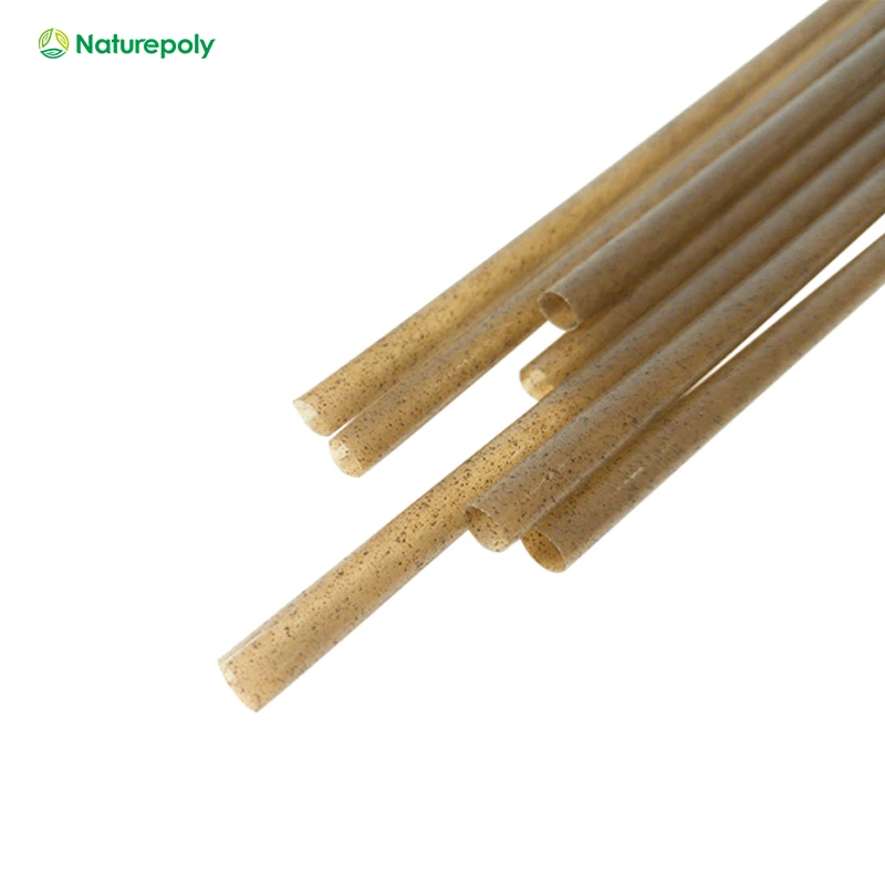 Wholesale Customized 5 6 7 8 10 12mm Eco Friendly Disposable Non Plastic Compostable Straw Biodegradable Coffee Straws