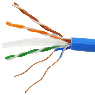 Factory waterproof indoor  utp cat6 cable 0.5mm 0.56mm 23AWG CCtv using network cable