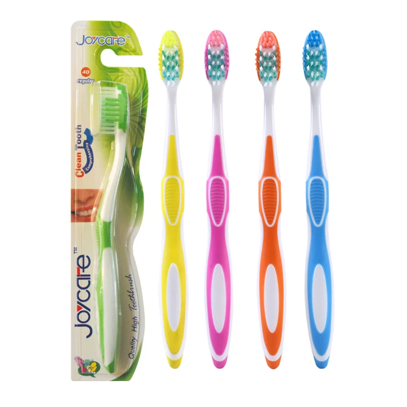 Custom Logo nylon bristles toothbrush/tongue scraper adult toothbrush