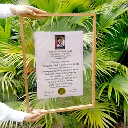 Двухсторонняя стеклянная рамка для фотографий, деревянная акриловая плавающая рамка для фотографий, настенная рамка с прессованным цветком