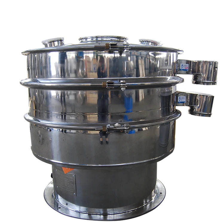 Diameter 600mm 2 Layer Vibrator Separator Powder Sieving Machine Rotary Screen