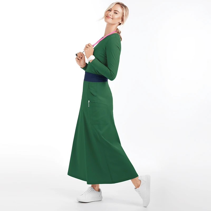 2022 Design Your Own Nurse Scrubs Dress Wholesale Custom High Quality Medical Women Doctor Nursing Scrub Dress Uniforms