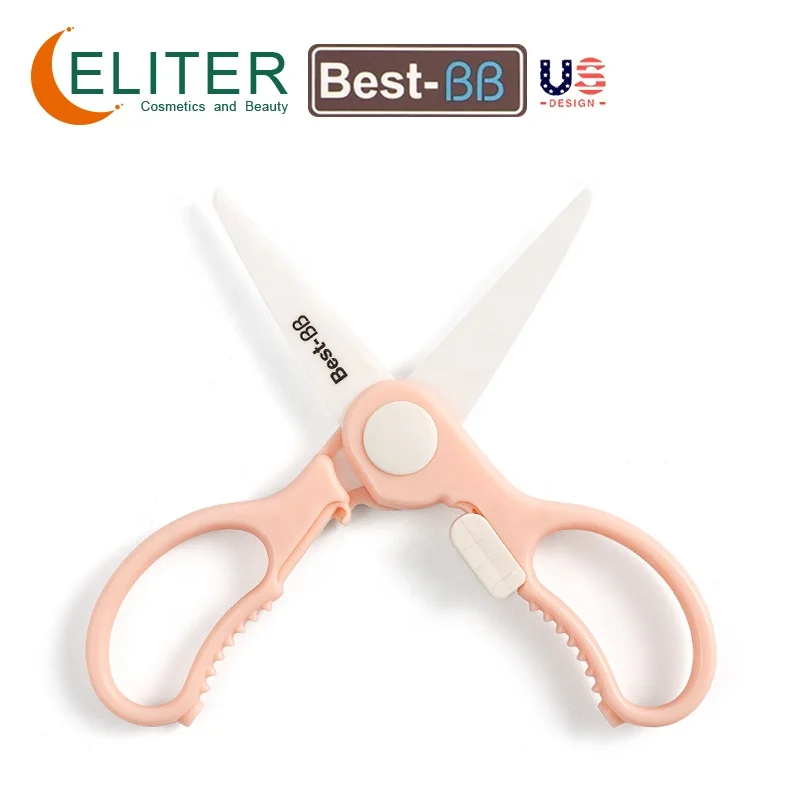 Eliter Hot Sell Wholesale Eco-friendly Infant Care Baby Food Ceramic Scissor Food Scissors For Baby Baby Food Scissors