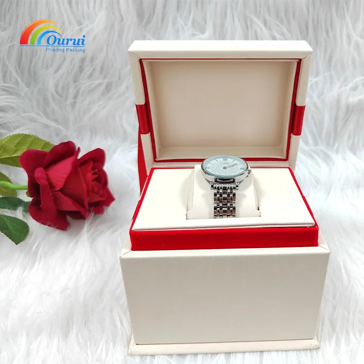 Boutique original gorgeous design Wooden leather Gift Set Luxury Gift Essential Watch box Packaging Ladies Luxury Gift box