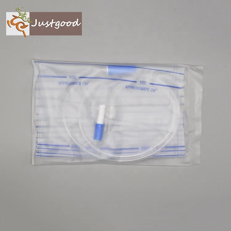 Good Supplier Medical Consumable For Elderly Male Disposable Drainage System Collection Urine bag