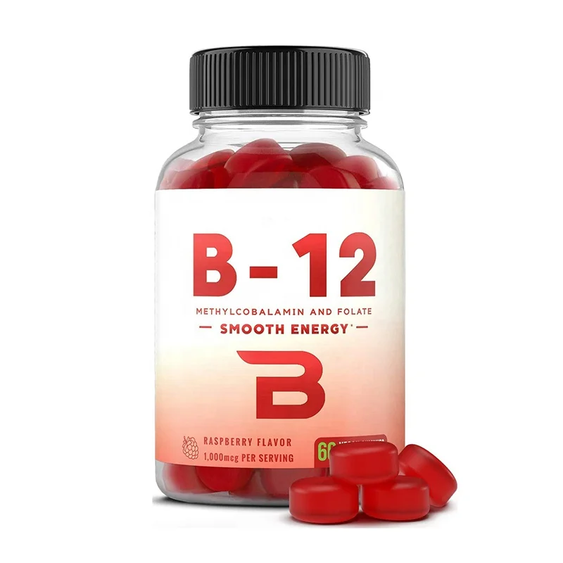 Собственная Марка в форме медведя, витамин B12, жевательные резинки, энергетический усилитель, ароматизатор малины, витамин B12 жевательные резинки