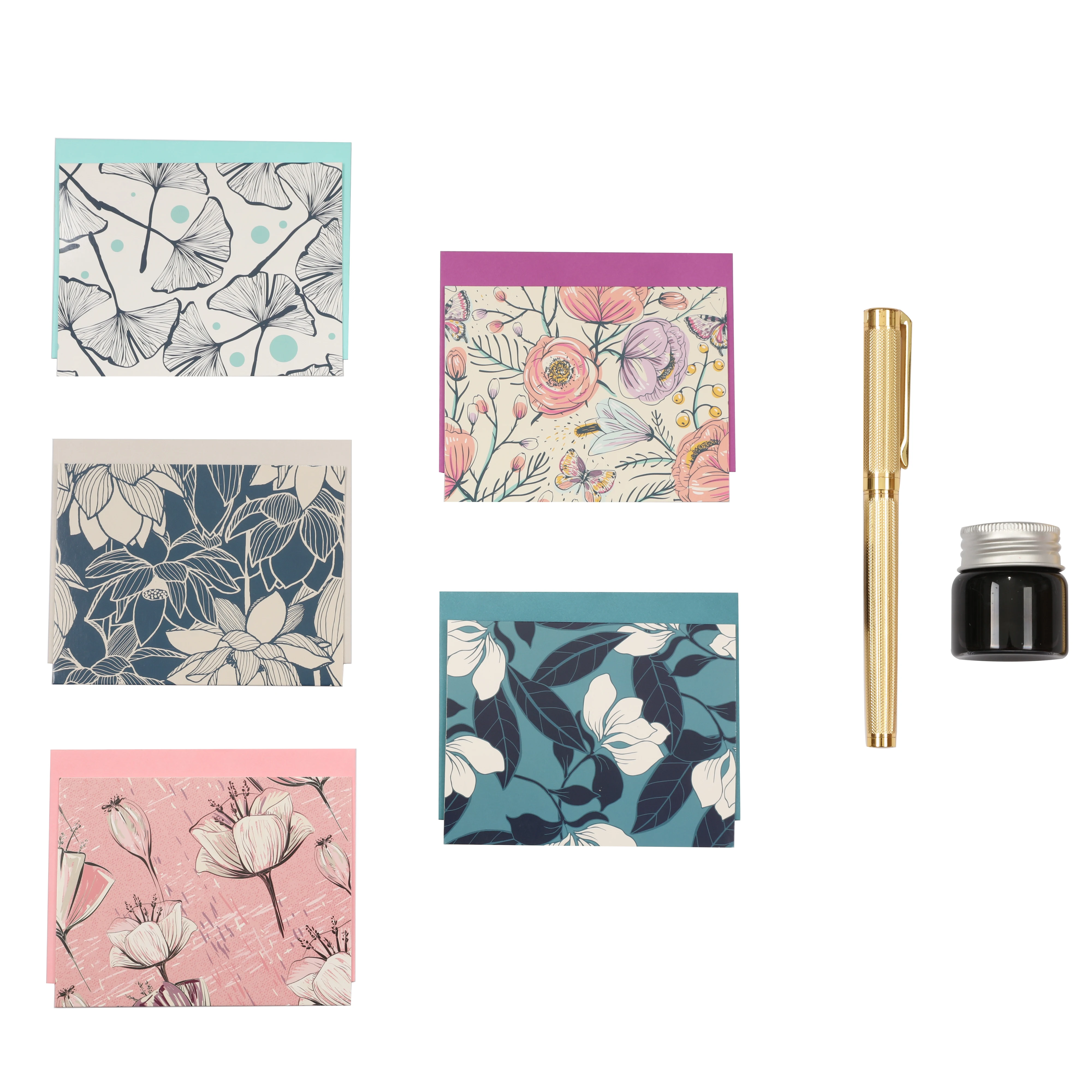 Wholesale Customize Offset Printing Thank You Cards Back To School Note Card Gift Set With Pen