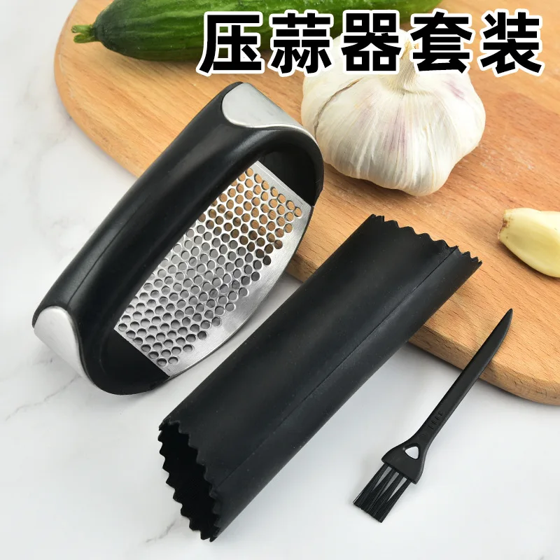 High Quality Home And Kitchen Stainless Steel Ginger Crusher Garlic Press Kitchen Accessories 3 In 1 Set Kitchen Manual Ginger