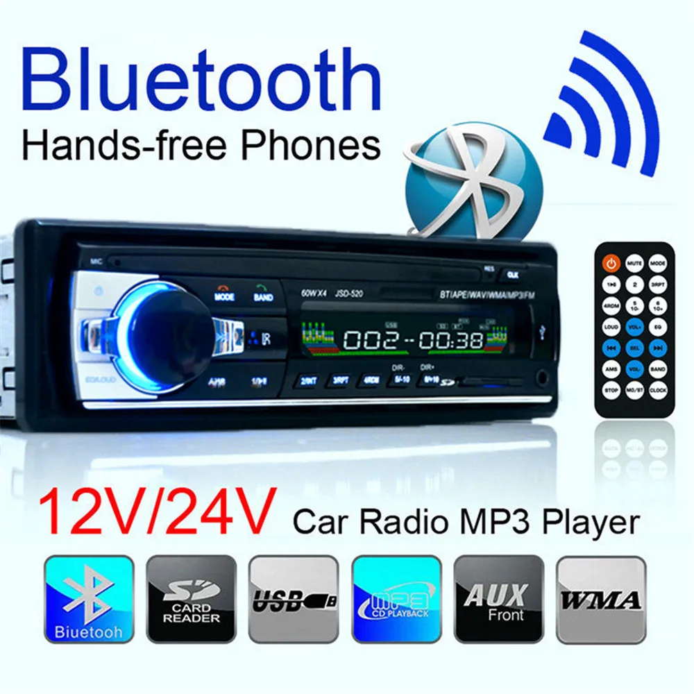 Оптовая продажа Автомобильный MP3-плеер радио 1din автомобильный стерео аудиоплеер