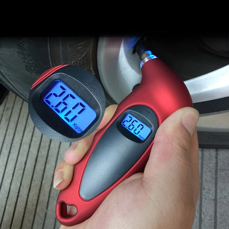 Portable Easy Use Tire Pressure Gauge With LCD Display Digital 0-150 PSI Car TPMS