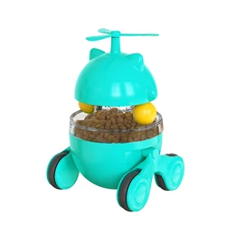 Multi-functional Trackball Movable Wheel Indoor Funny Cat Interactive Leaking Food Toys