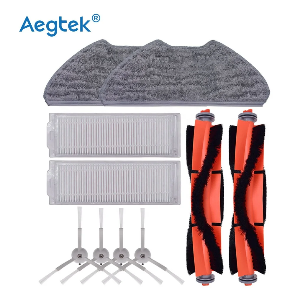 Запчасти: основная боковая щетка, HEPA фильтр, тряпка для Xiaomi Mi Robot Vacuum Mop 2 Lite / Mi Robot Vacuum Mop 2 Pro / MJSTL / MJST1SHW