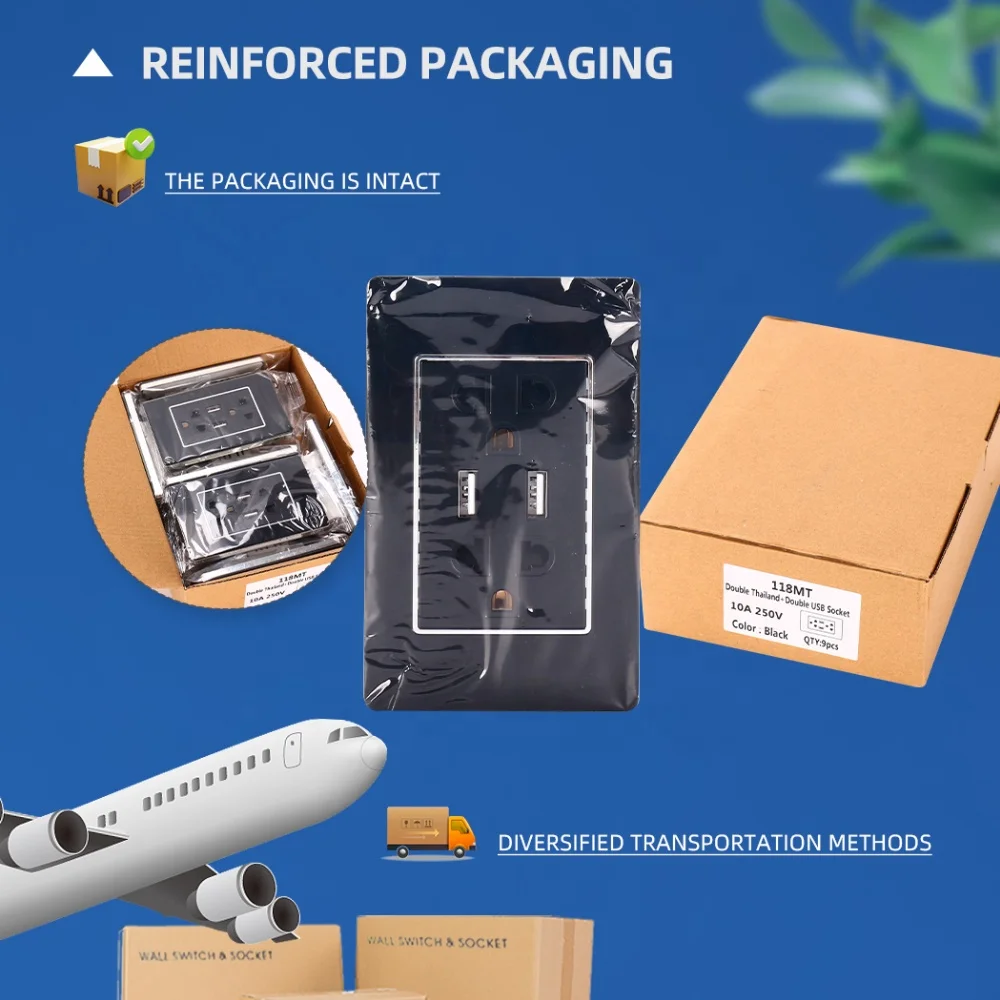 Light Switches Glass Plate Electrical US Standard 118 Type Electric Power 1/2 Way 1/2/3/4 Gang Push Button Wall Switch