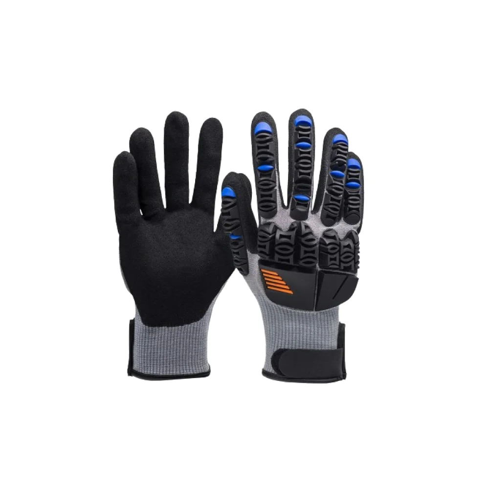 Hot Ansi 5 Tpr Kong Cut High Leather Anti-Impact Mechanic Safety Resistant Hand Gloves Oil Field Working