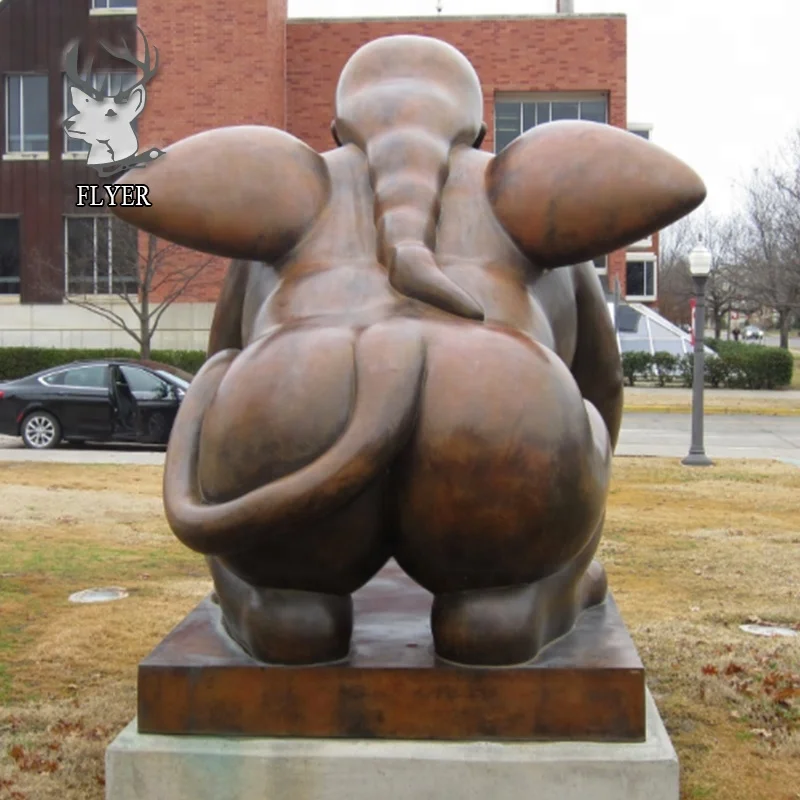 Hot selling art garden decoration abstract fernando botero bronze fat horse statue