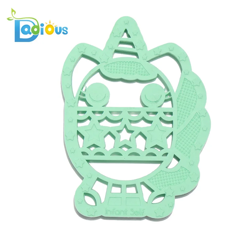 
China Manufacturer Bulk BPA Free Food Grade Teething Toys Funny Silicone Baby Teether Wholesale 
