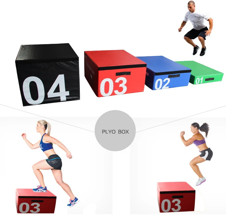 Wholesale Custom LOGO Foam Soft Plyo jump Box 4 in 1 for Jump Exercise Training