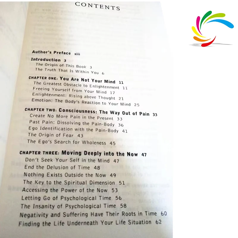 OEM Softcover latest bestseller manufacturer cheap stock book covers The power of now English printing books for adults reading