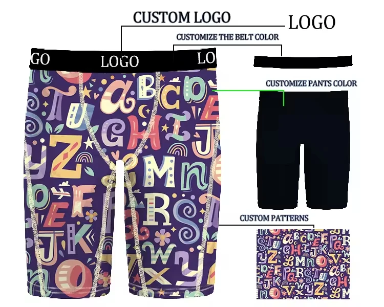 2024 Custom Wholesale Vendor new Hot selling Oem Brand ethica boxer briefs Plus Size Shorts Underwear