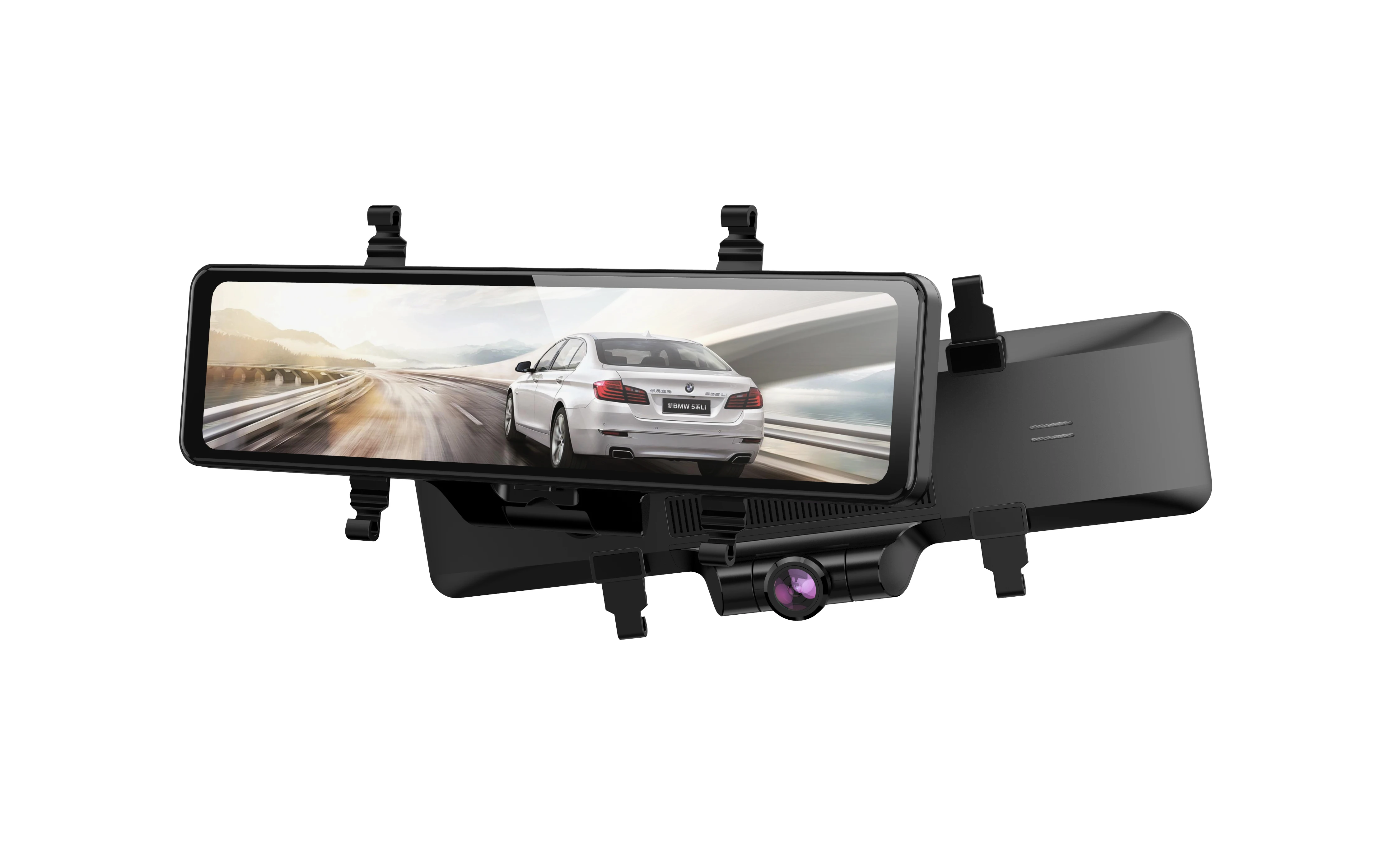 Wholesale vehicle recorder K88 HD front and rear dual camera streaming media car rearview mirror panoramic reversing