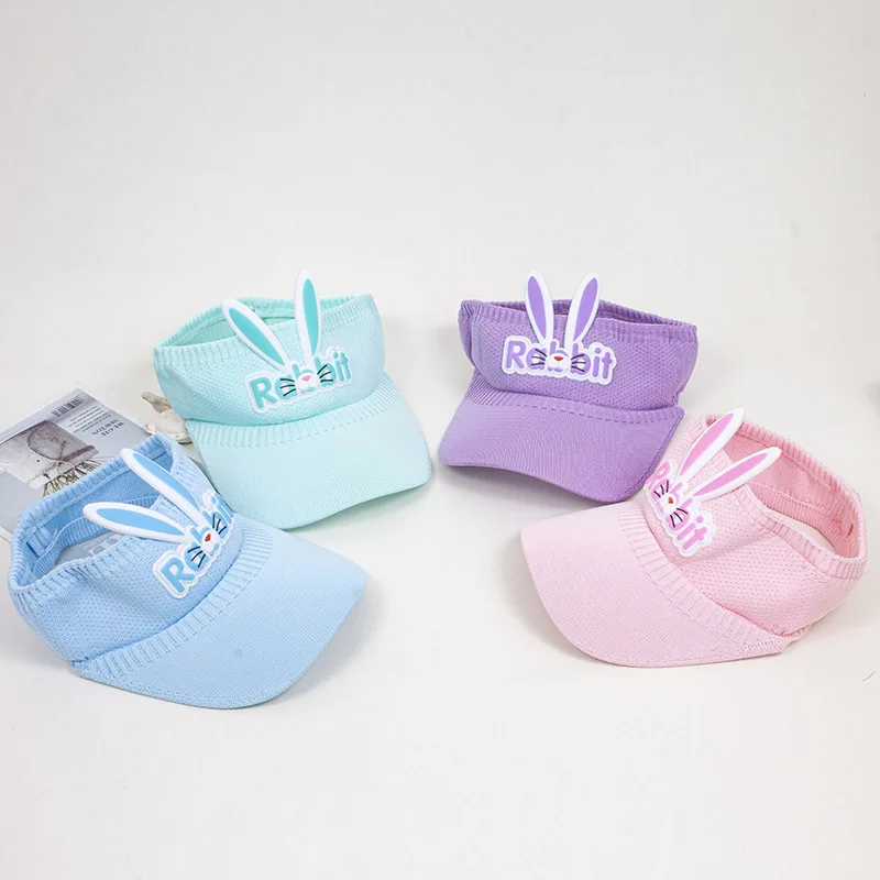 zss817 New cheap baby straw sun visor hat for vacation beach straw hat visor cute straw hats