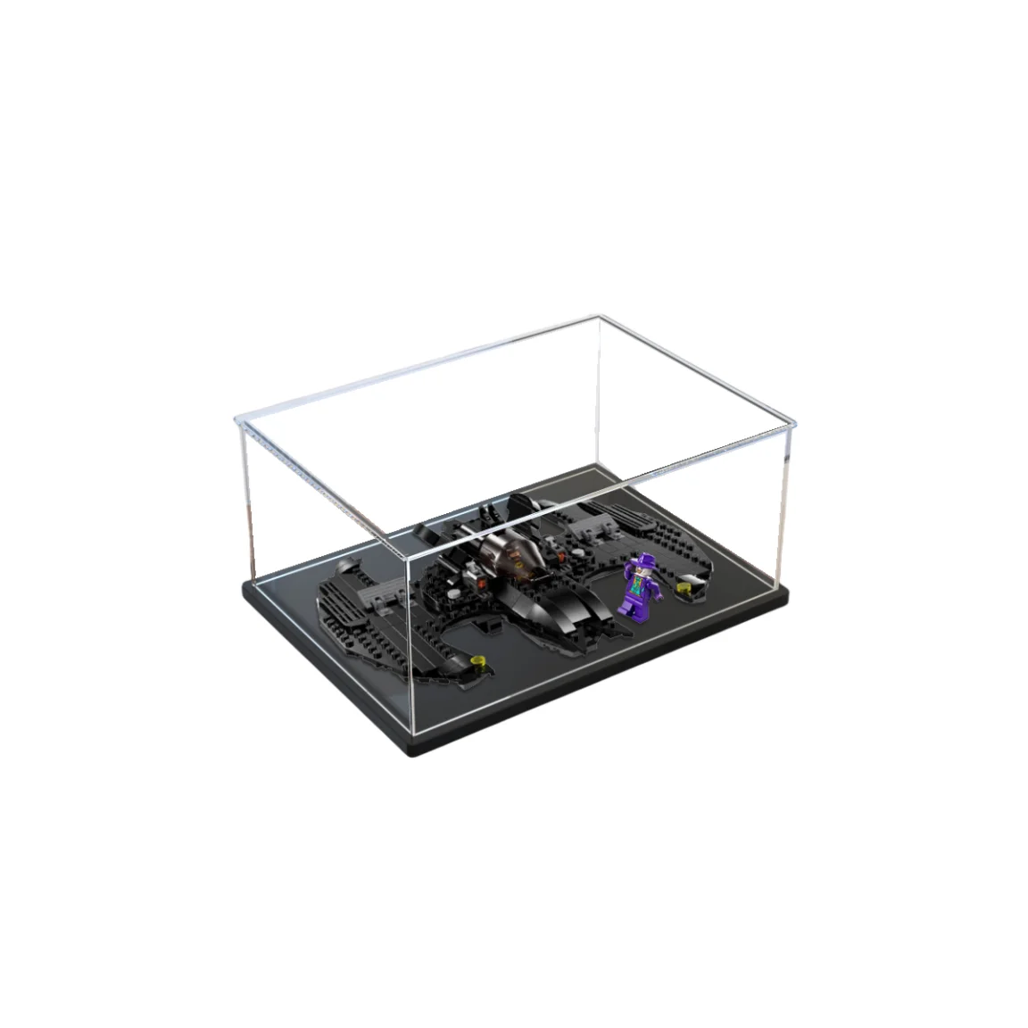 Clear Acrylic Display Case Assemble Collectibles Box Alternative Glass Case for Display Action Figures Home Storage