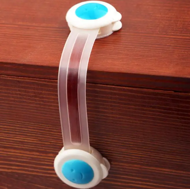 MU Wholesale Easy Adjustable Strap Lock Kid Children Proofing Baby Safety Drawer Lock For Fridge Child Safety Latch Fridge Lock