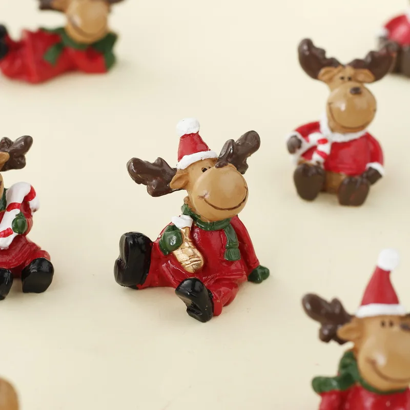 Новый дизайн 2023 рождественские товары от поставщика рождественское керамическое украшение в виде оленя на елку