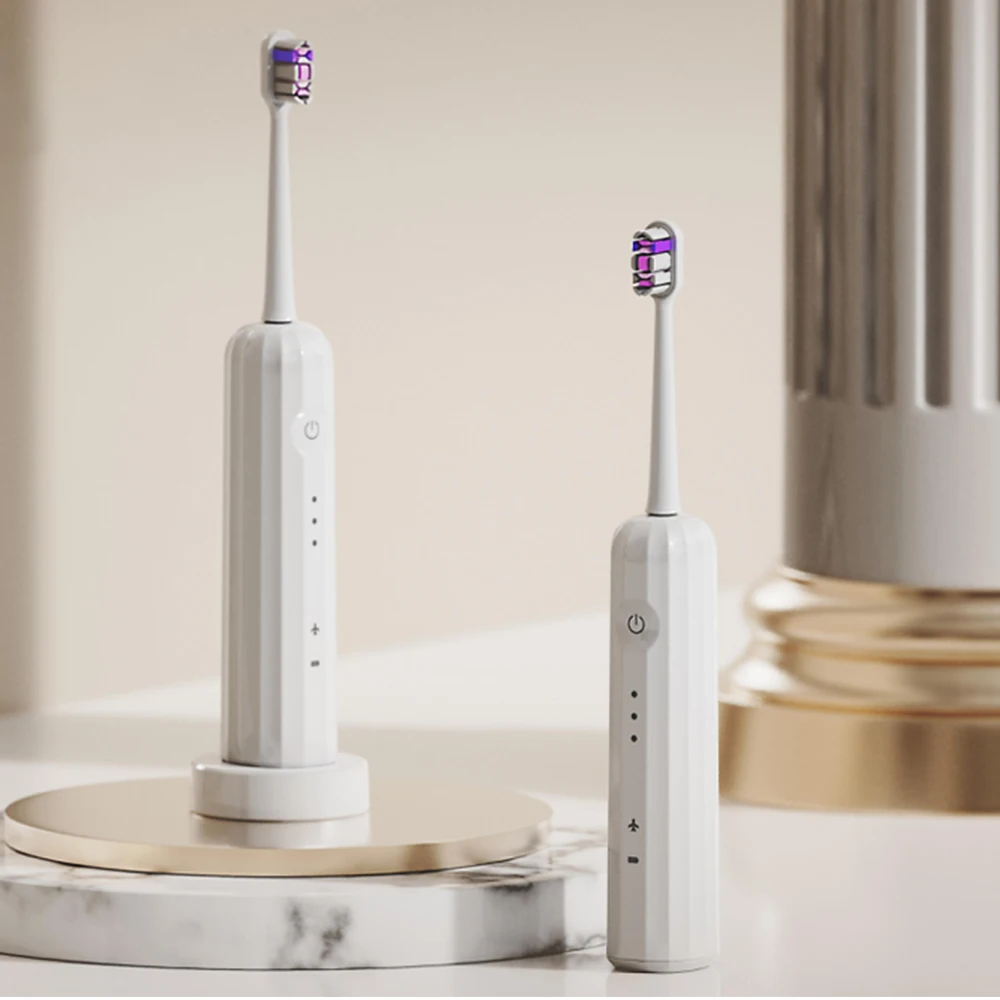 Wave Electric Toothbrush Oscillation & Vibration Sonic Electric Toothbrush IPX7 Waterproof Magnetic Rechargeable Toothbrush